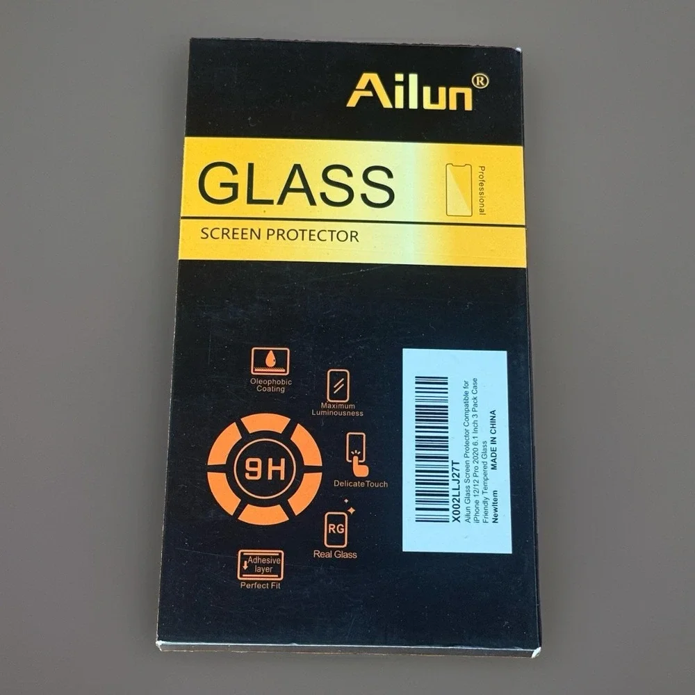Ailun Glass Screen Protector - iPhone 12 / 12 Pro, 11, XR - 3 Pack - NEW IN BOX